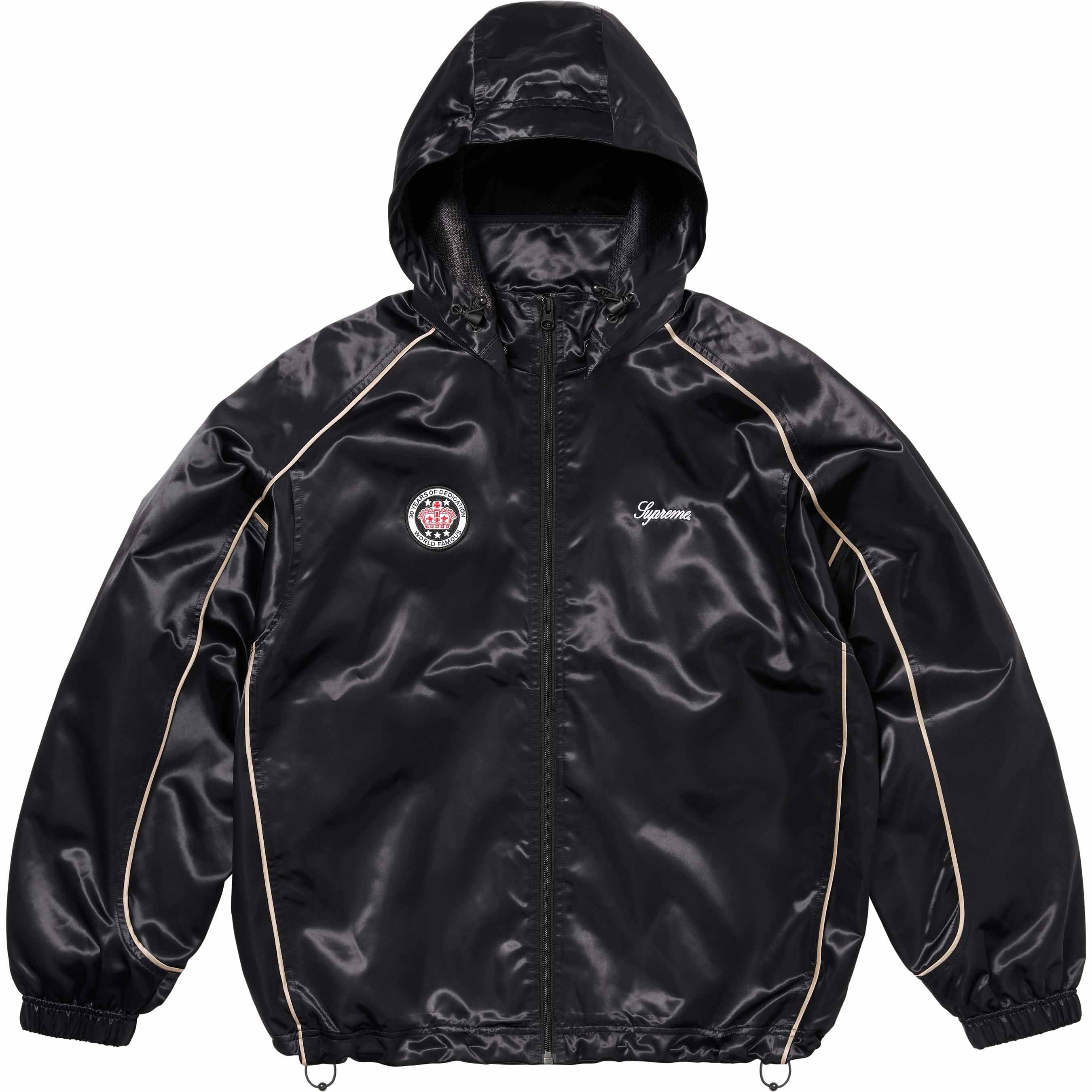 Satin Hooded Track Jacket view 14